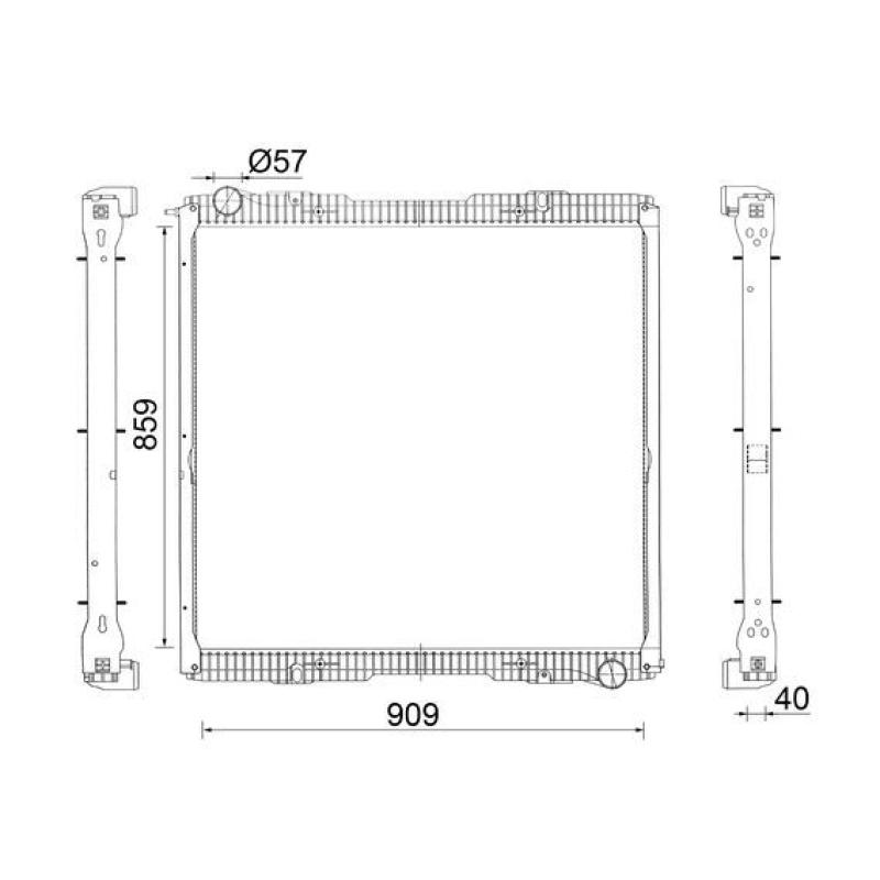 Radiateur, refroidissement du moteur MAHLE CR 2151 000S - Visuel 1