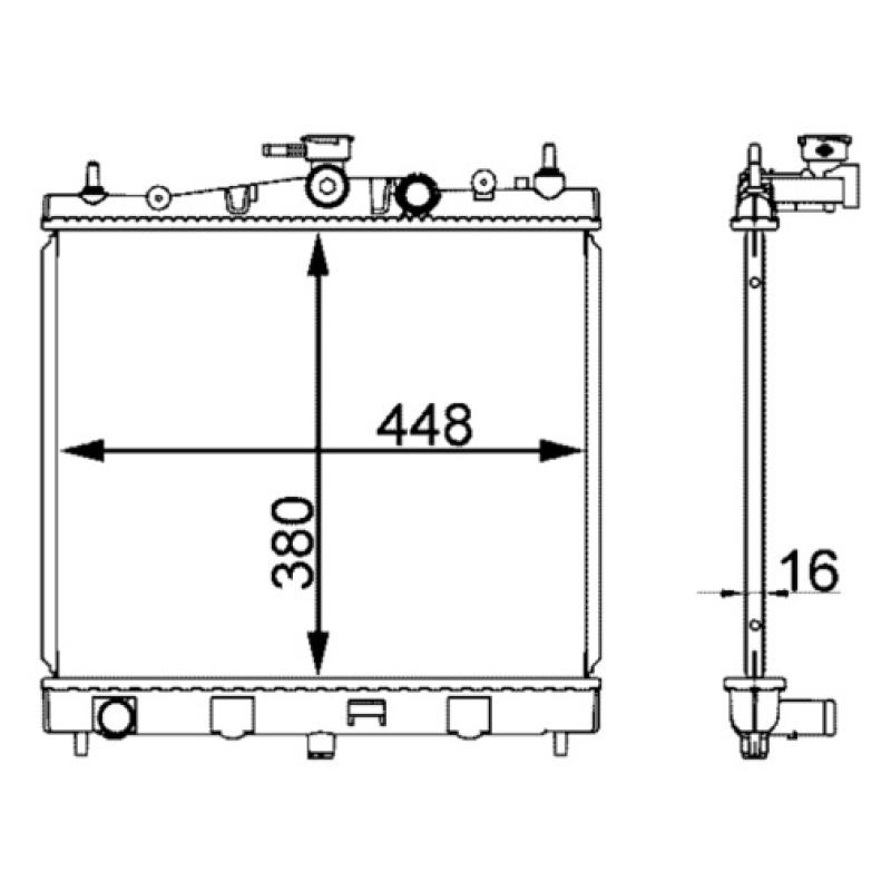 Radiateur, refroidissement du moteur MAHLE CR 2164 000S - Visuel 1