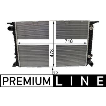 Radiateur, refroidissement du moteur MAHLE OEM 95b121251 Radiateur, refroidissement du moteur MAHLE OEM 95b121251