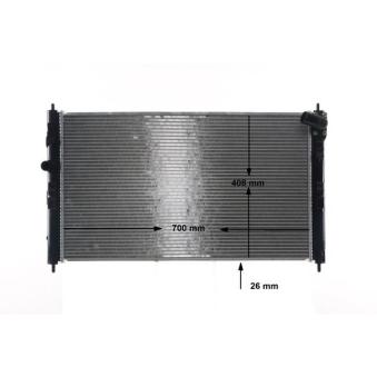 Radiateur, refroidissement du moteur MAHLE OEM 1611261880