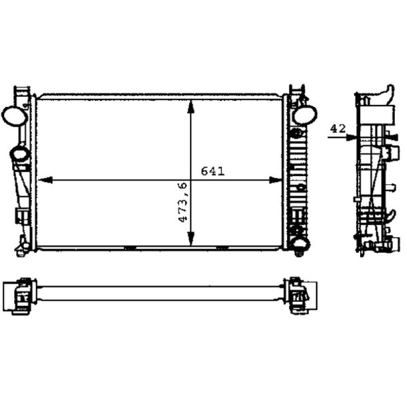Radiateur, refroidissement du moteur MAHLE CR 226 000P - Visuel 2