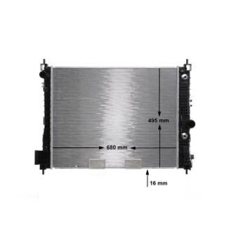 Radiateur, refroidissement du moteur MAHLE [CR 2263 000S]