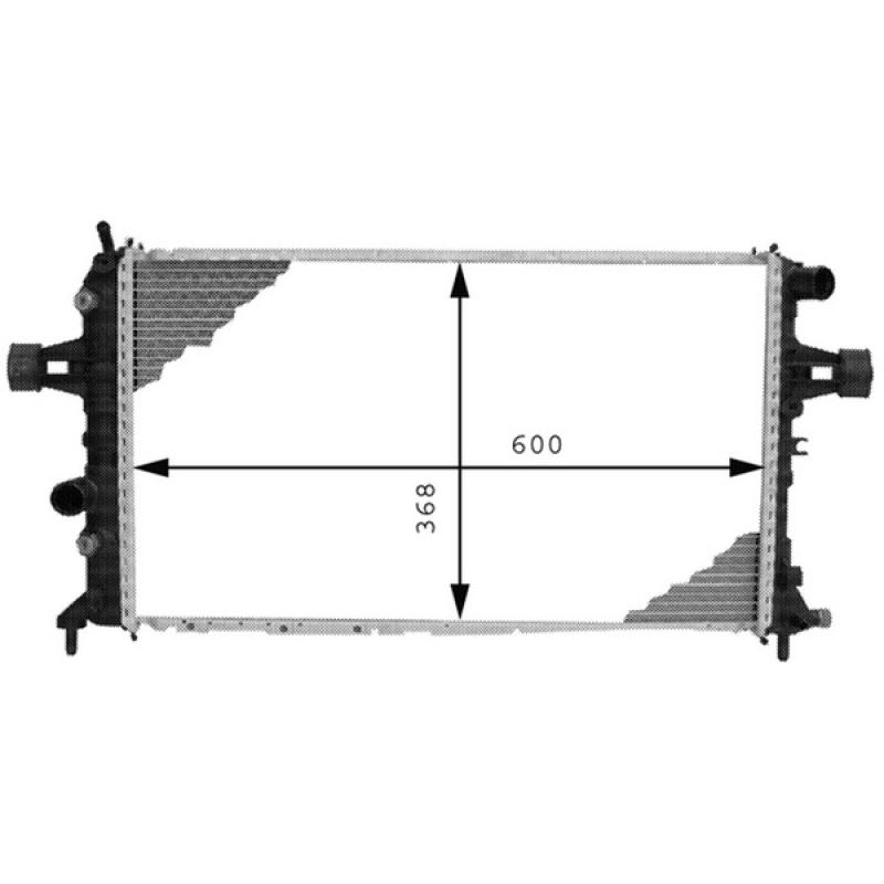 Radiateur, refroidissement du moteur MAHLE CR 229 000P - Visuel 1