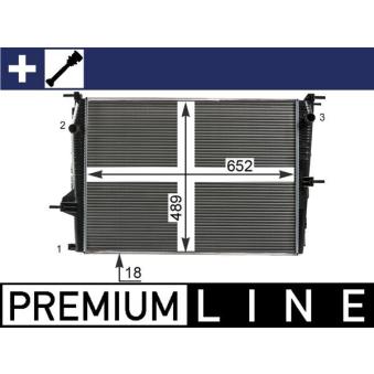 Radiateur, refroidissement du moteur MAHLE CR 23 000P