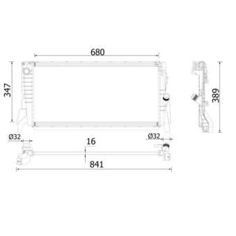 Radiateur, refroidissement du moteur MAHLE CR 2317 000P