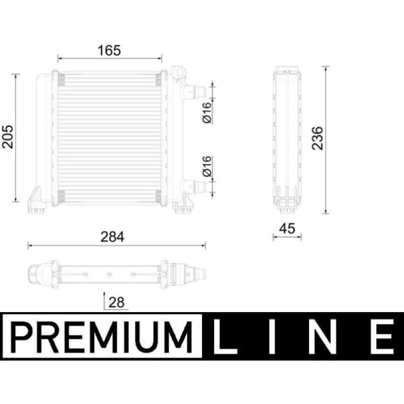 Radiateur, refroidissement du moteur MAHLE CR 2596 000P - Visuel 1