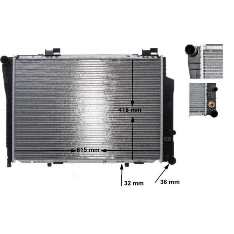 Radiateur, refroidissement du moteur MAHLE CR 270 000S - Visuel 1