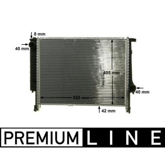 Radiateur, refroidissement du moteur MAHLE CR 277 000P