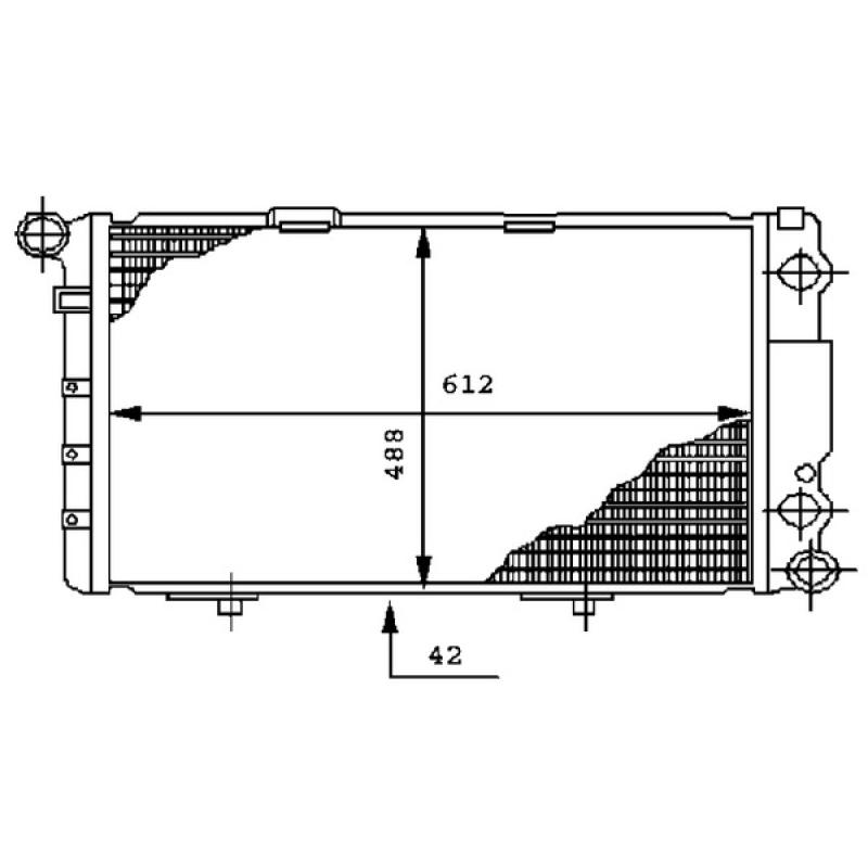 Radiateur, refroidissement du moteur MAHLE CR 282 000P - Visuel 1