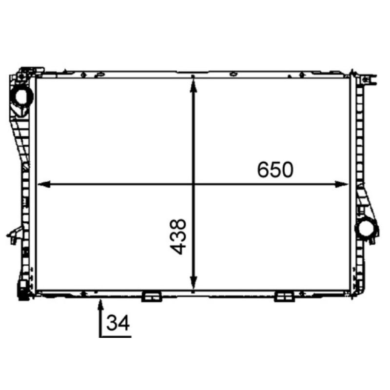 Radiateur, refroidissement du moteur MAHLE CR 296 000S - Visuel 2