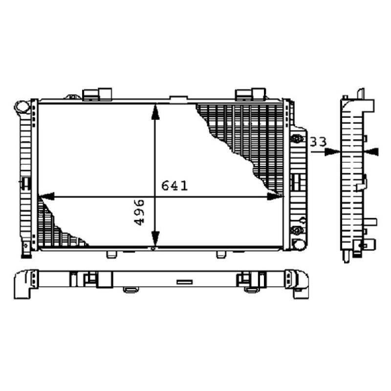 Radiateur, refroidissement du moteur MAHLE CR 303 000P - Visuel 1