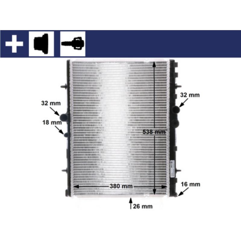 Radiateur, refroidissement du moteur MAHLE CR 31 000S - Visuel 1