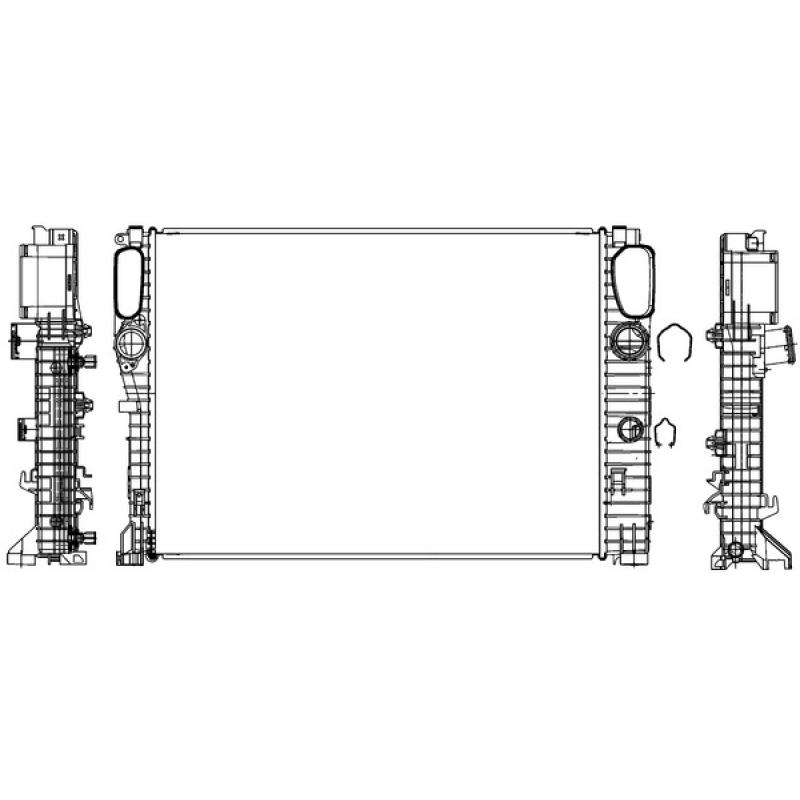 Radiateur, refroidissement du moteur MAHLE CR 37 000S - Visuel 1