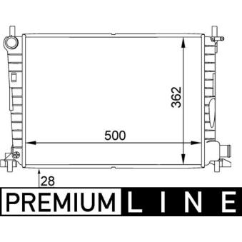 Radiateur, refroidissement du moteur MAHLE OEM ME97FB8005AB