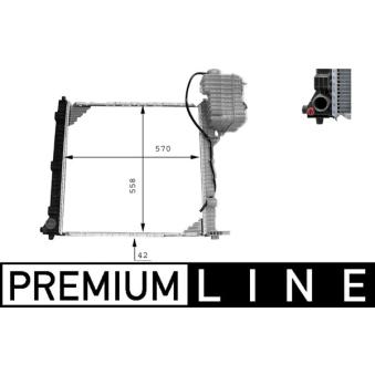 Radiateur, refroidissement du moteur MAHLE OEM A6385012701