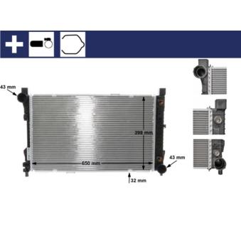 Radiateur, refroidissement du moteur MAHLE CR 387 000S