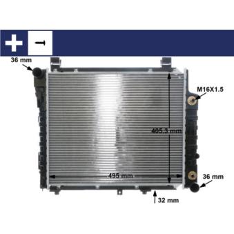 Radiateur, refroidissement du moteur MAHLE OEM A2025003503