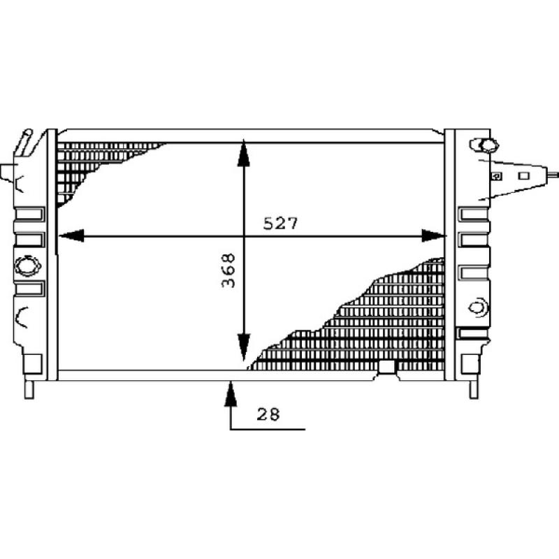 Radiateur, refroidissement du moteur MAHLE CR 437 000S - Visuel 1