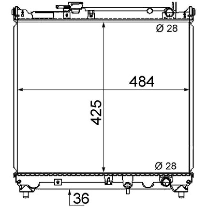 Radiateur, refroidissement du moteur MAHLE CR 466 000S - Visuel 1