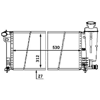 Radiateur, refroidissement du moteur MAHLE OEM 1301D0