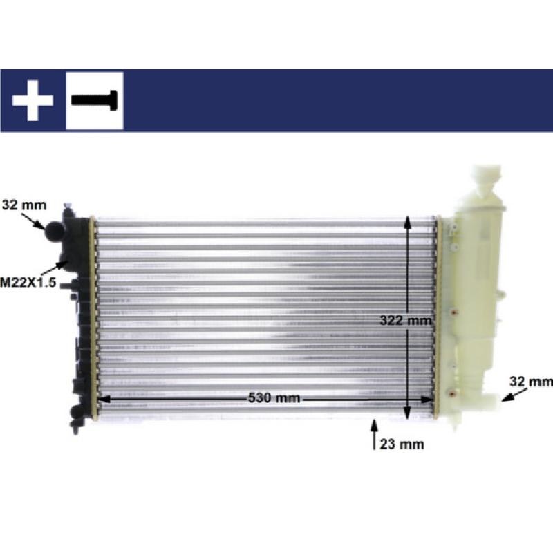 Radiateur, refroidissement du moteur MAHLE CR 468 000S - Visuel 1