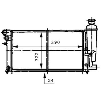 Radiateur, refroidissement du moteur MAHLE OEM 1331S8