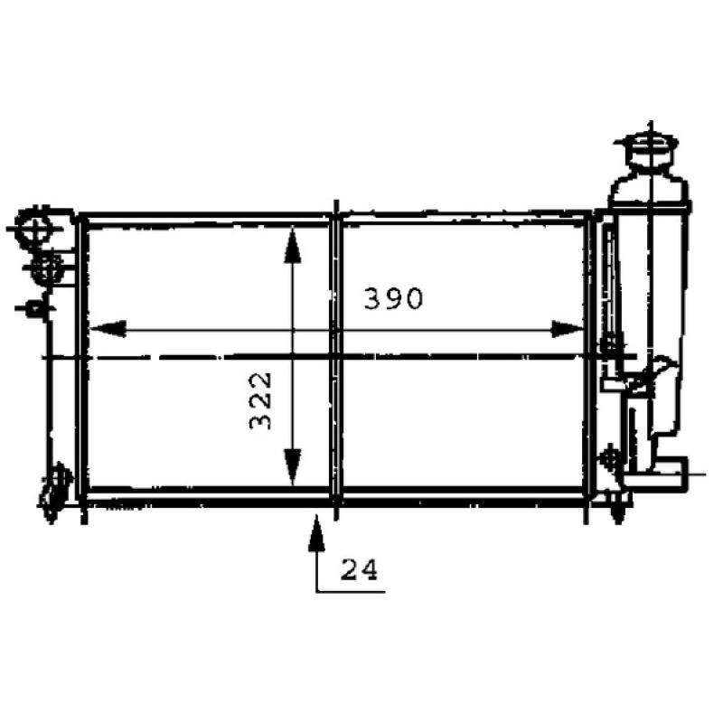 Radiateur, refroidissement du moteur MAHLE CR 469 000S - Visuel 1