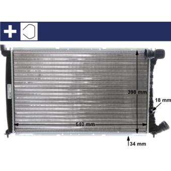 Radiateur, refroidissement du moteur MAHLE OEM 133122 Radiateur, refroidissement du moteur MAHLE OEM 133122