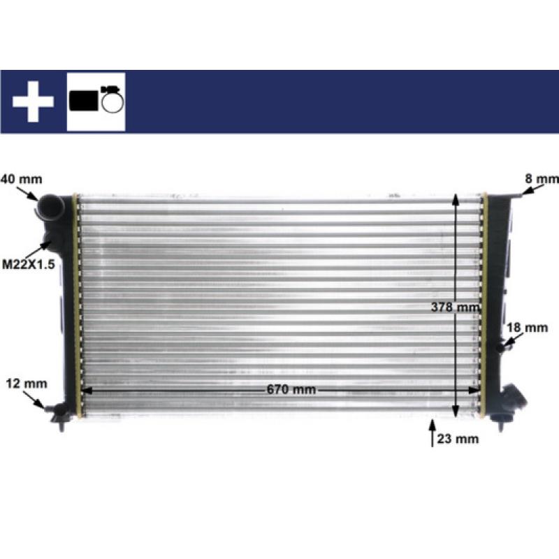 Radiateur, refroidissement du moteur MAHLE CR 475 000S - Visuel 1