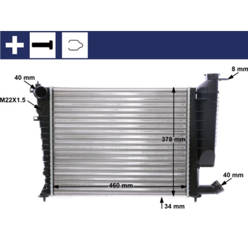 Radiateur, refroidissement du moteur MAHLE CR 478 000S - Visuel 1