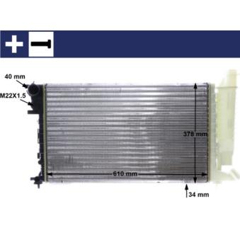 Radiateur, refroidissement du moteur MAHLE OEM 1330R9