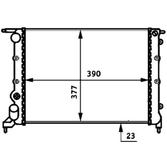 Radiateur, refroidissement du moteur MAHLE CR 488 000S