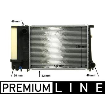 Radiateur, refroidissement du moteur MAHLE OEM 17111719302