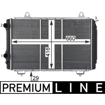 Radiateur, refroidissement du moteur MAHLE OEM 1300J9