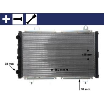 Radiateur, refroidissement du moteur MAHLE OEM 1300J9
