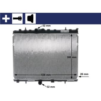 Radiateur, refroidissement du moteur MAHLE OEM 1333A1