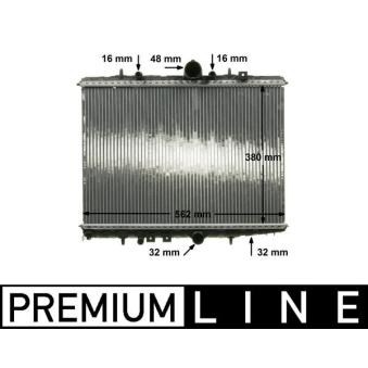 Radiateur, refroidissement du moteur MAHLE OEM 133370