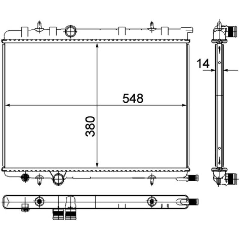 Radiateur, refroidissement du moteur MAHLE CR 515 000P - Visuel 2