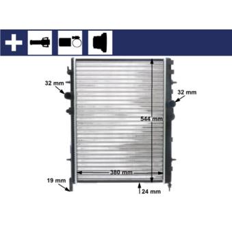 Radiateur, refroidissement du moteur MAHLE OEM 133038 Radiateur, refroidissement du moteur MAHLE OEM 133038