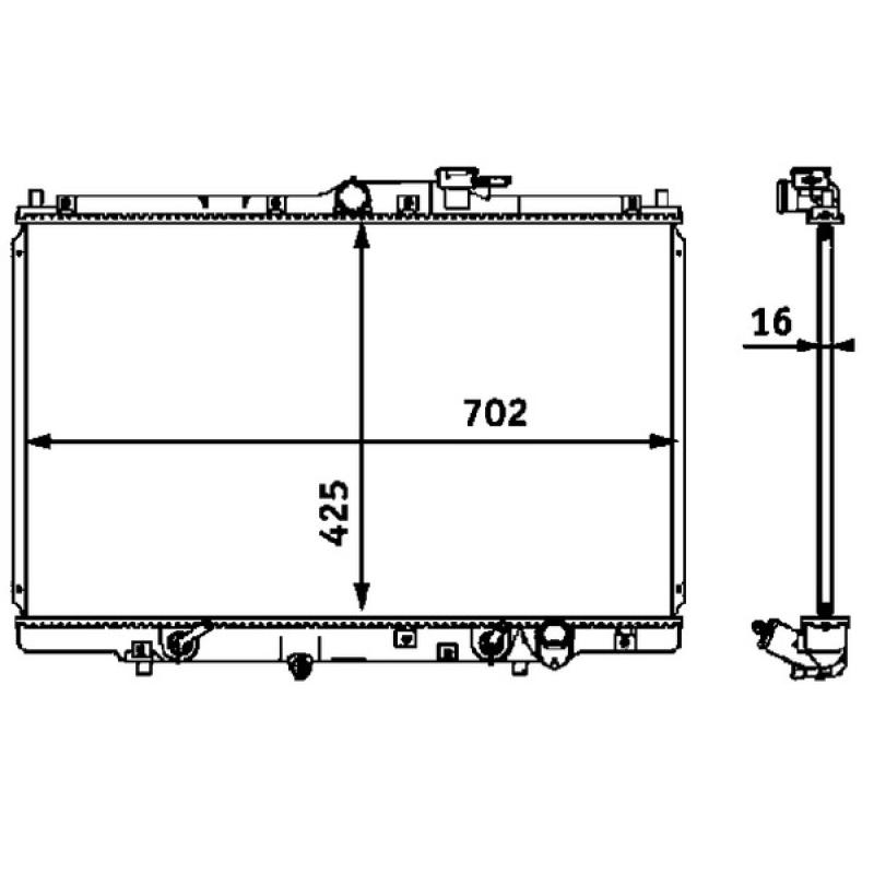 Radiateur, refroidissement du moteur MAHLE CR 547 000S - Visuel 1