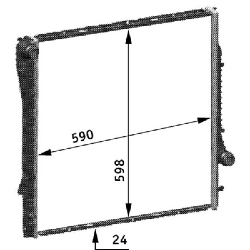 Radiateur, refroidissement du moteur MAHLE CR 566 000P - Visuel 1