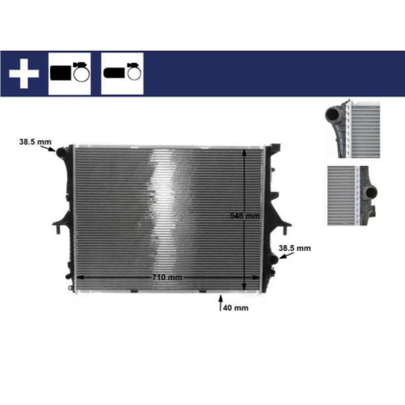 Radiateur, refroidissement du moteur MAHLE CR 571 000S - Visuel 1