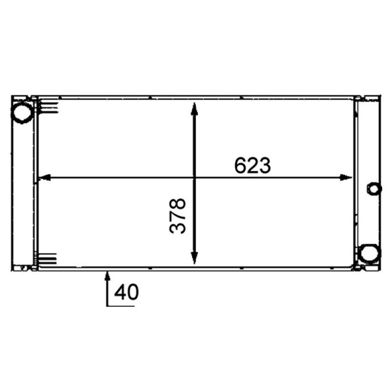 Radiateur, refroidissement du moteur MAHLE CR 572 000P - Visuel 1