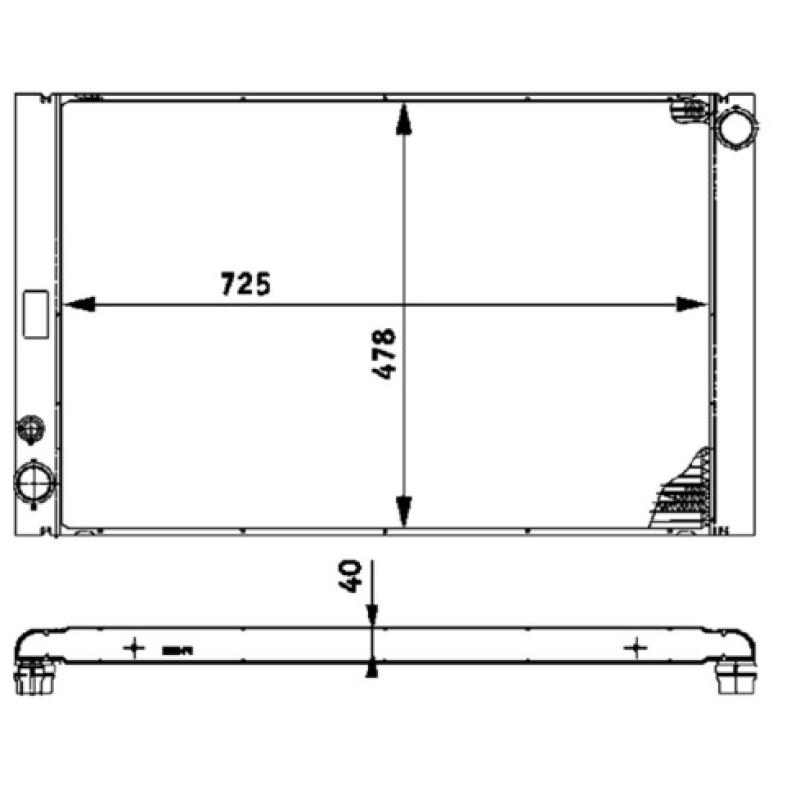 Radiateur, refroidissement du moteur MAHLE CR 575 000P - Visuel 1