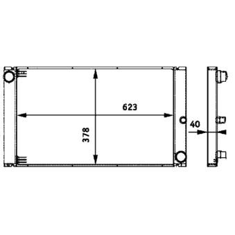 Radiateur, refroidissement du moteur MAHLE OEM 7792832