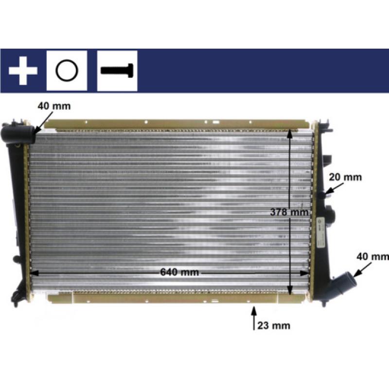 Radiateur, refroidissement du moteur MAHLE CR 586 000S - Visuel 1