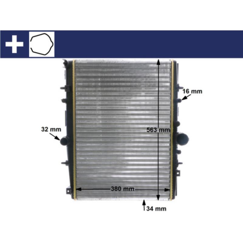 Radiateur, refroidissement du moteur MAHLE CR 590 000S - Visuel 1