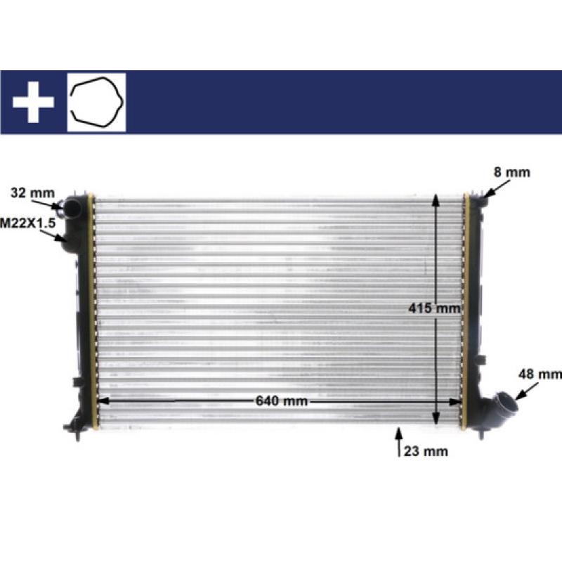 Radiateur, refroidissement du moteur MAHLE CR 593 000S - Visuel 1