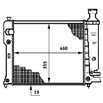 Radiateur, refroidissement du moteur MAHLE OEM 1300N4