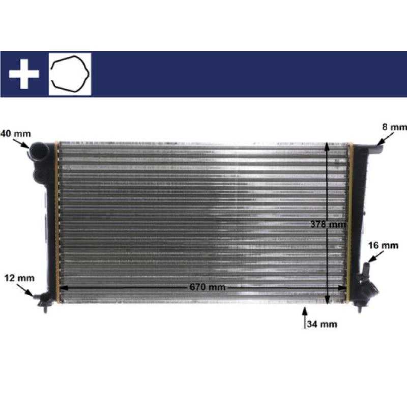 Radiateur, refroidissement du moteur MAHLE CR 624 000S - Visuel 1